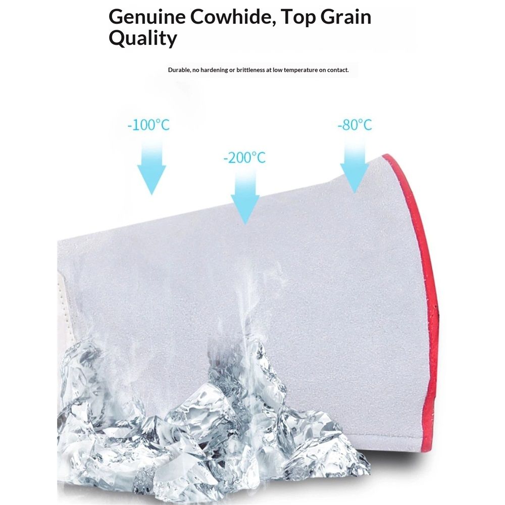 Cryogenic Gloves 14.2"/36cm Long Mid-arm LN2 Protective Gloves for Liquid Nitrogen/Dry Ice/Cold Storage