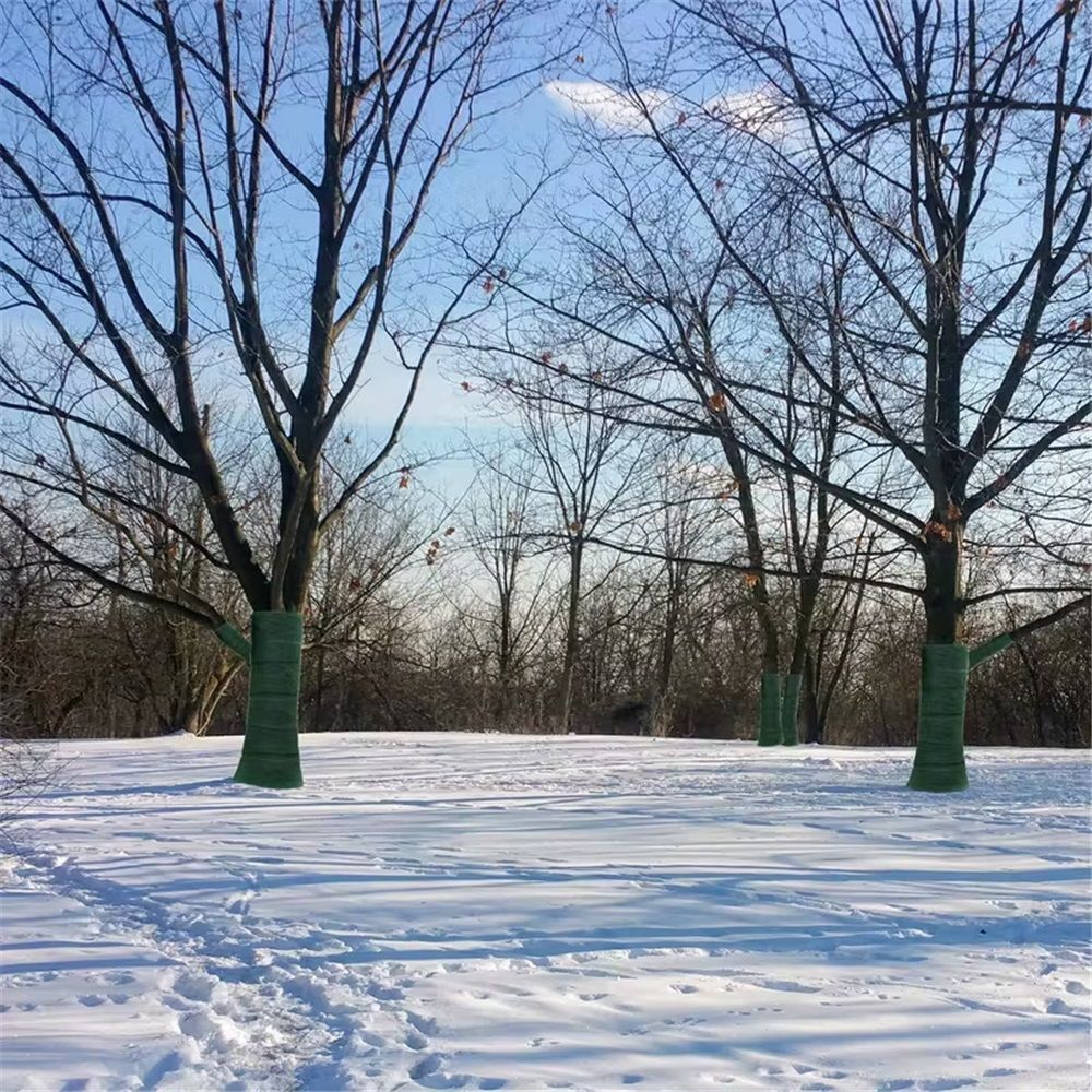 Tree Protector Wrap for Winter Freeze Protection - 65 ft x 2 pcs Heavy-Duty Breathable Trunk Bark Guard Away from Deer Animal, for Shrub Young Tree Plants