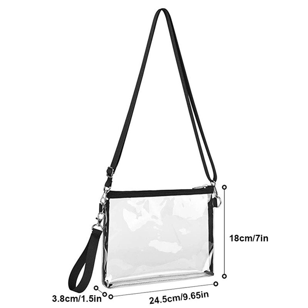 2 pack Clear  Purse Bag Stadium Approved Clear Tote Bag for Work Concert Sports, for Stadium Events and Concert