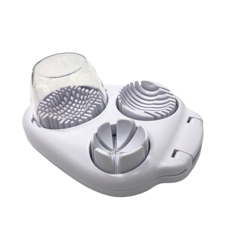 3-In-1egg Slicer For Hard Boiled Eggs,Stainless Heavy Duty Egg Slicer Kitchen Gadget, Fit Strawberry, Apple, Banana, Cherry, Tomato, White