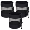 3 Golf Ball Bag, Golf Bag Organizer Golfs Ball Pouch Balls Storage Bags Nylon Mesh Bags Sports Drawstring Pouch for Small Balls Organizer Pings Pong Storage（black）