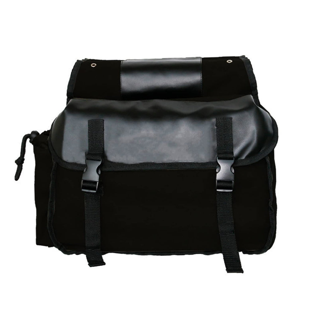 Motorcycle Saddle bags, Waterproof motorcycle saddlebags, Motorcycle Saddlebag Side Tool Bags Cycling Luggage Bag Riding Travel Canvas Waterproof (Black)