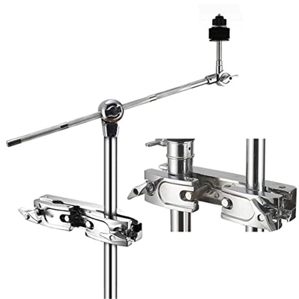 Silver Multi-clamp, Adjustable Quick Release Multi-clamp Construct with Premium Stainless Steel Material, Cymbal Stand Mount Holder for Drum Cymbal Stands & Holders