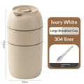30oz Adults Vacuum Insulated Wide Mouth Soup Food Thermos Hot Food Jar with Keep Thermal Portable 2 Tier Stackable Bento Hot Food Containers Lunch Boxes