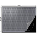 Stove Top Cover for Electric Stove - Silicone Stove Mat for Glass Top, Glass Cooktop Protector, XL Dish Drying Mats For Kitchen,Oven Covers for Electric Stove (Gray,28 x 20)