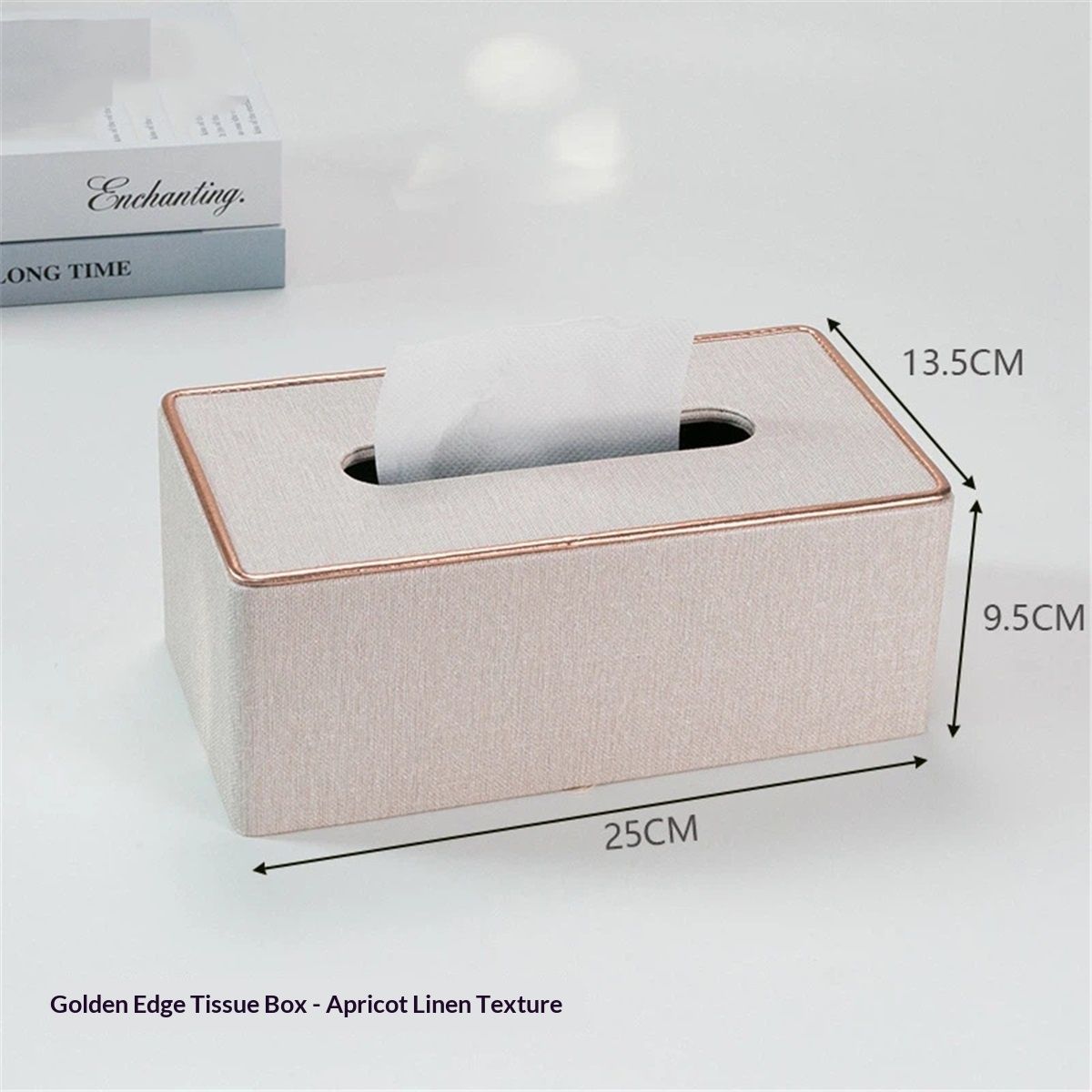 Fashion Leather Tissue Box Holder,Rectangular Tissue Box Cover for Bathroom Dresser Night Stand,Napkin Box Drawer Paper Dispenser,Home Office car Tissue Holder with Magnetic Bottom (Beige)