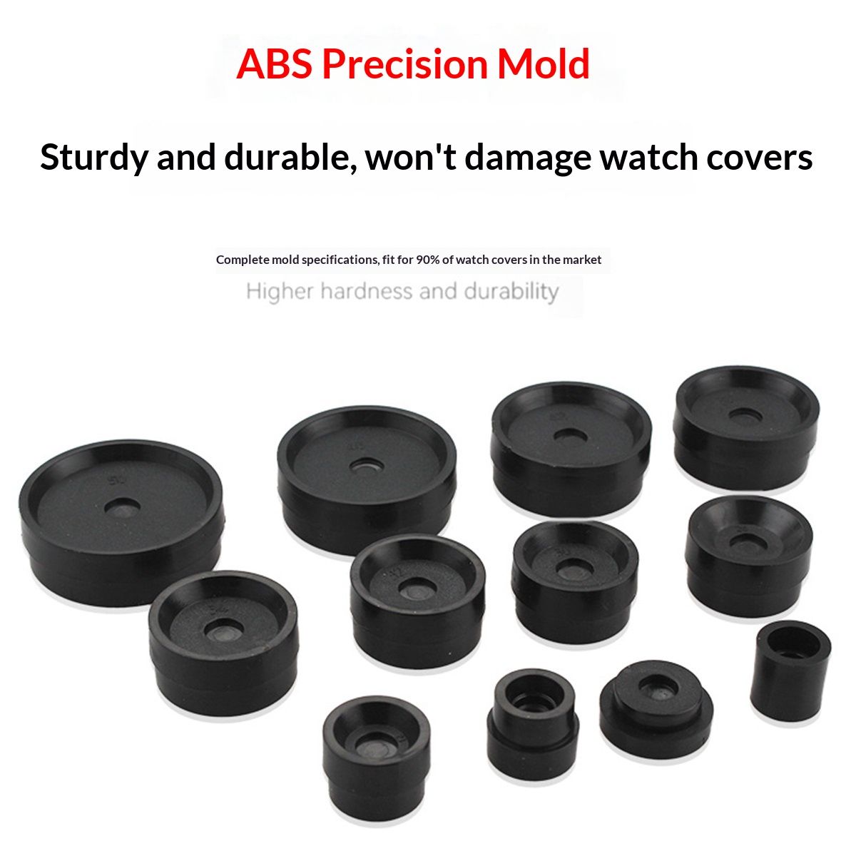 Watch Press Tool Set, Press Set Back Case Closer with 18 Molds, Watch Battery Replacement，Back Case Closer for Closing Caps, with Instructions