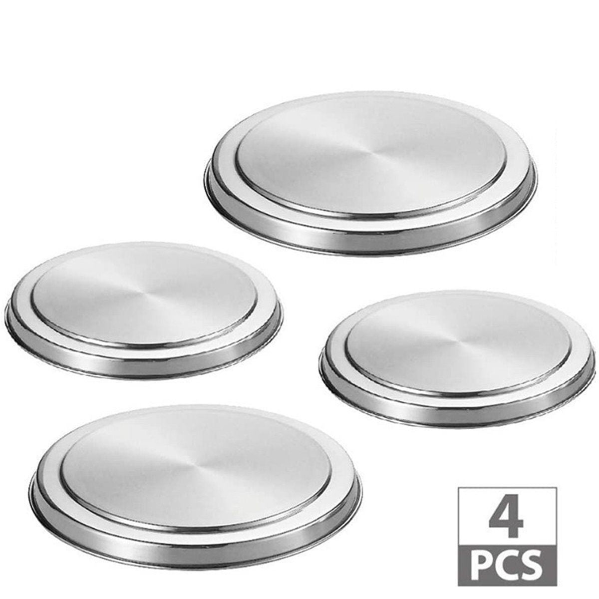 Stove Top Cover, Stainless Steel Hob Cover Protector Lid Set for Electric  Cookers  Decor (Set of 4)