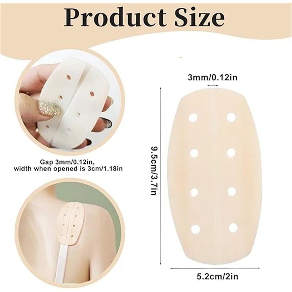Women's Soft Silicone Bra Strap Cushions Holder Non-slip Shoulder Protectors Pads 60pcs/30 pairs（3 colors）