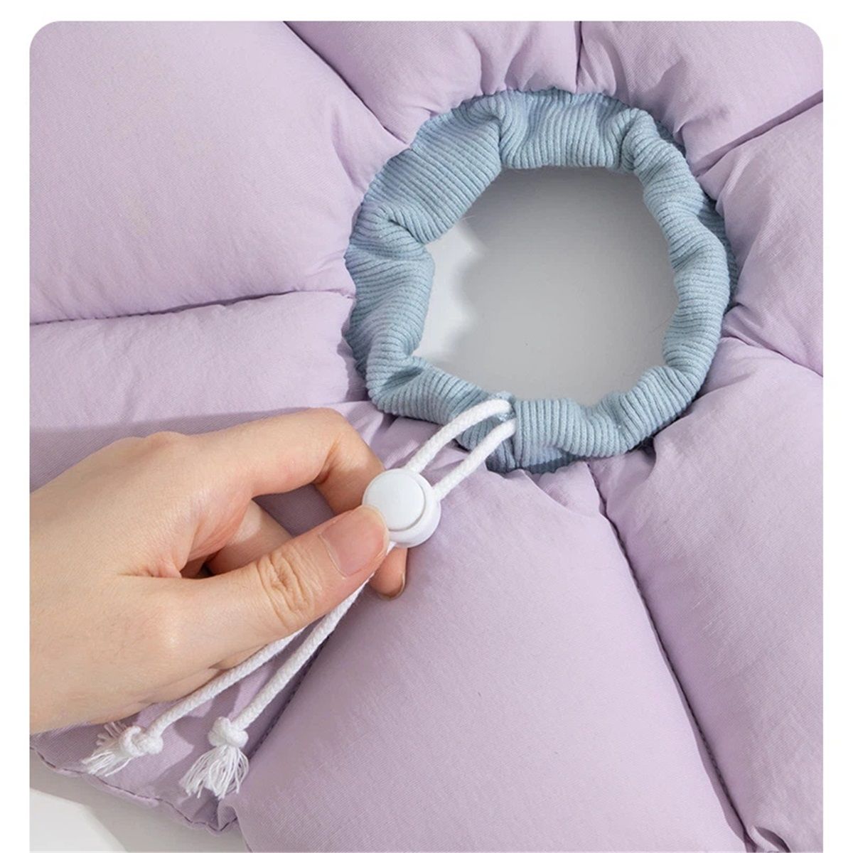 Cat Cone Collar,Cute Waterproof Cat Recovery Collar,Anti-Bite Lick Wound Healing Safety Elizabethan e Collar for Cats,Purple Flower All-Season Style…
