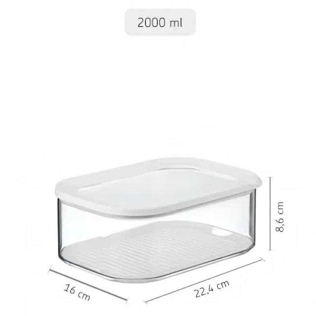 Cheese Box for Cheddar  with Transparent Lid, Airtight, Portable, BPA Free, Holds 68 oz/2000ml, 1 Count