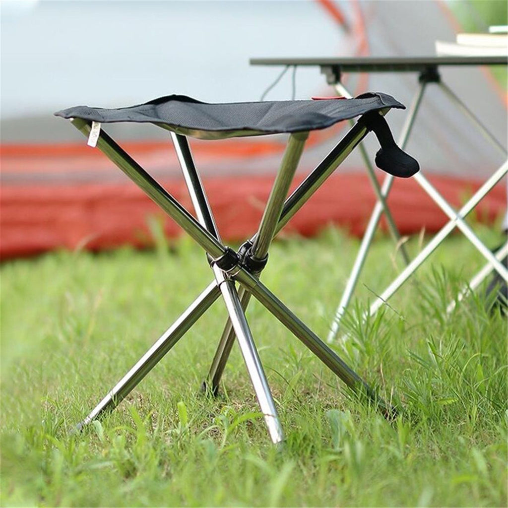Portable Stool,  Folding Chair, Telescopic Compact Foldable Stool with Carry Bag for Camping, Hiking, Outdoor Concert