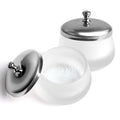 4Piece Matte Crystal Glass Nail with Lid Nail Glass Crystal Cup Nail Crystal Bowl Dapping Dish Glass Crystal Dappen Dish Liquid Container Holder Tool for Acrylic Liquid Powder