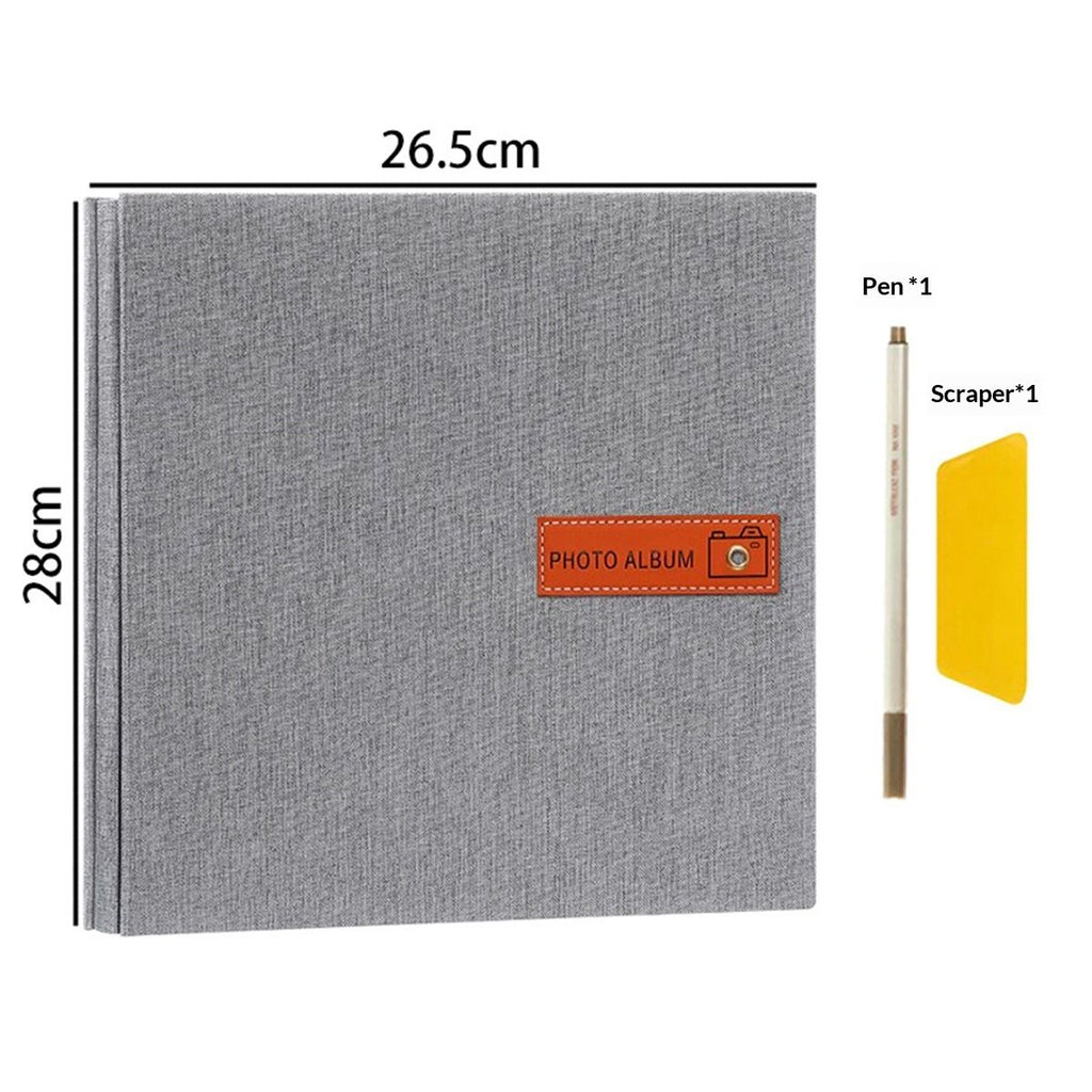 Large Photo Album Self Adhesive 4x6 5x7 8x10 Scrapbook Album DIY Picture Book,Gifts for Mom,Family Baby and Wedding,with Metal Pen and Plastic Board