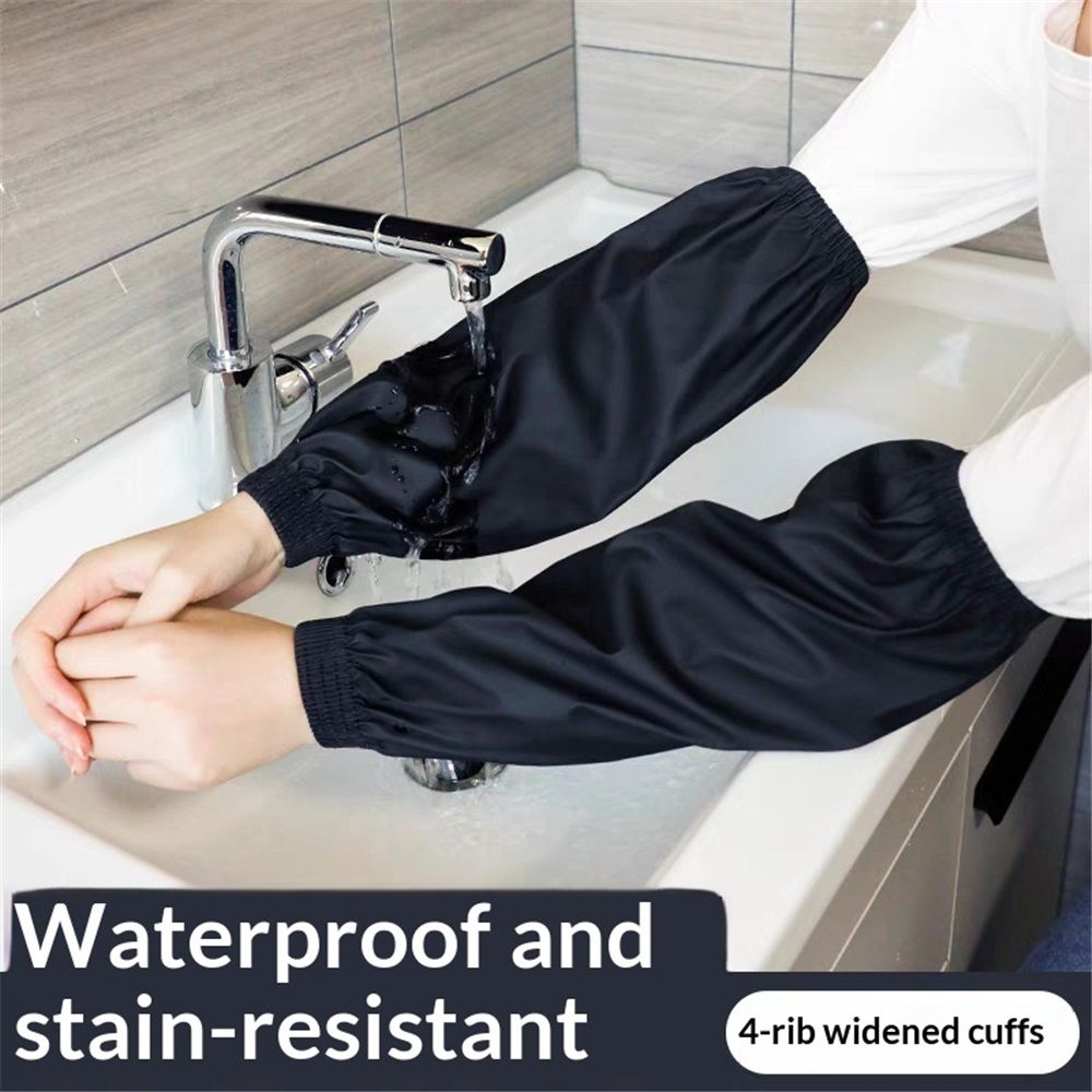 4pairs Waterproof Arm Sleeves Covers, PVC Arm Protector, Oilproof Oversleeves Protection, Forearm Protector for Cleaning Fish, Car Washing, Painting, Dish Washing, Cooking, Butcher and Dog Grooming