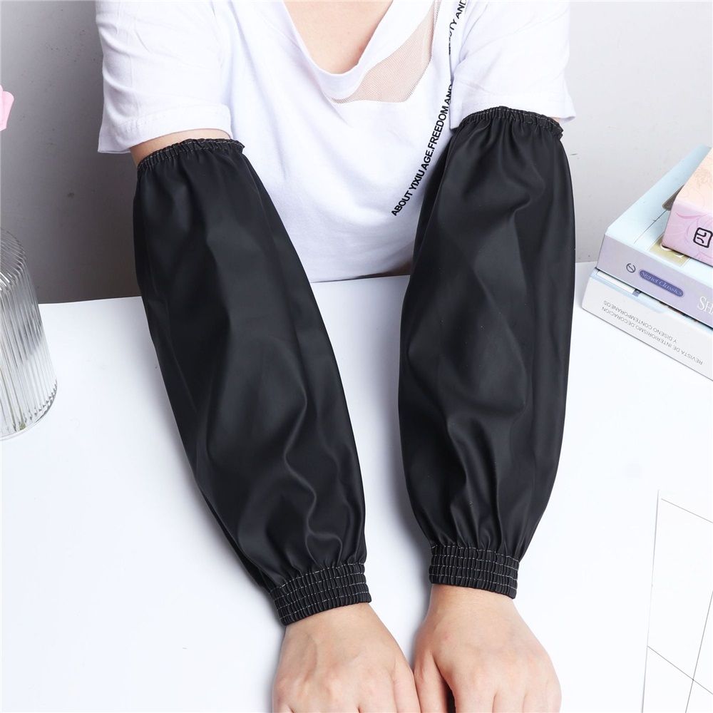 4pairs Waterproof Arm Sleeves Covers, PVC Arm Protector, Oilproof Oversleeves Protection, Forearm Protector for Cleaning Fish, Car Washing, Painting, Dish Washing, Cooking, Butcher and Dog Grooming