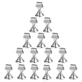 16PK Table Number Holders Place Card Holders 1.7 Inch Table Card Holders Steel Card Holders for Photos, Food Signs, Memo Notes, Weddings, Restaurants, Birthdays(Silver)
