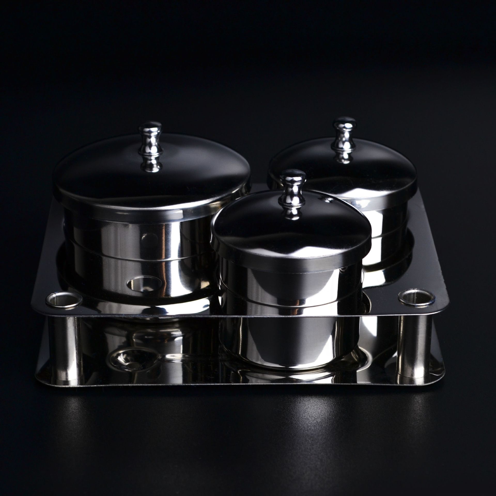 3 Pieces Nail Art Equipment Cup Bowls Stainless Steel Acrylic Liquid Powder Cup Stainless Steel Nail Powder Holder Container with Lids for Nail Art Tools