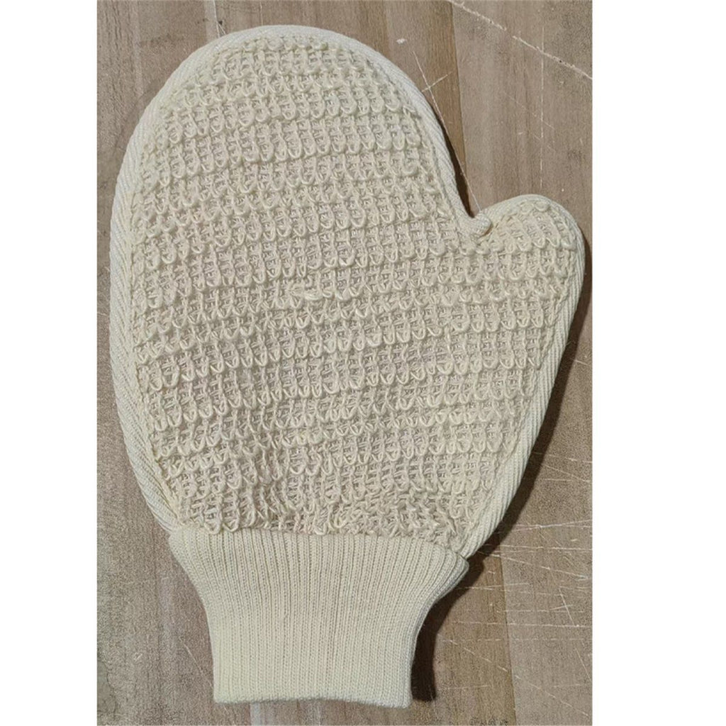 Exfoliating Bath Glove | 4 Glove | for Exfoliation & Strawberry Legs | Gently Removes Dead Skin Cells |  Ramie Fabric | Prevents Ingrown Hair & Body Acne| for Sensitive Skin