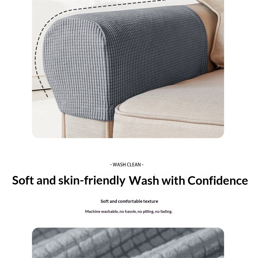 Stretch Armrest Covers, Spandex Arm Covers for Chairs Couch Sofa, Armchair Slipcovers for Recliner Sofa - 2PCS