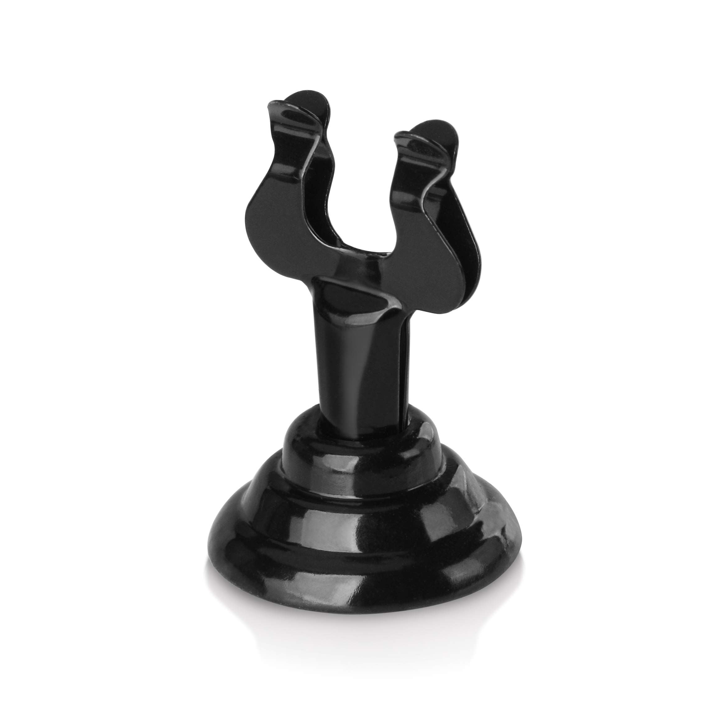Ring-Clip Number Holder/Number Stand/Place Card Holder, Set of 12, 1.5-Inch, Black for Photos, Food Signs, Memo Notes