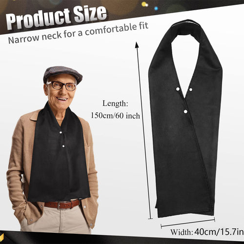3pcs Adult Bib Scarf Washable and Reusable Dining Clothing Protector Adult Bib for Elderly Senior Citizens Men Women Eating