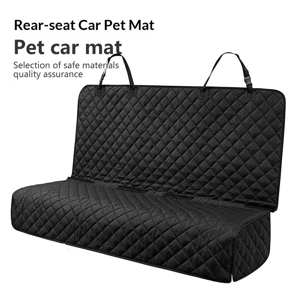 Active Pets Black Car Rear Seat Cover for Dogs, Durable Waterproof & Scratch Resistant Vehicle Backseat Protector, Nonslip Dog Accessory & Pet Protection for Back Seats, Machine Washable