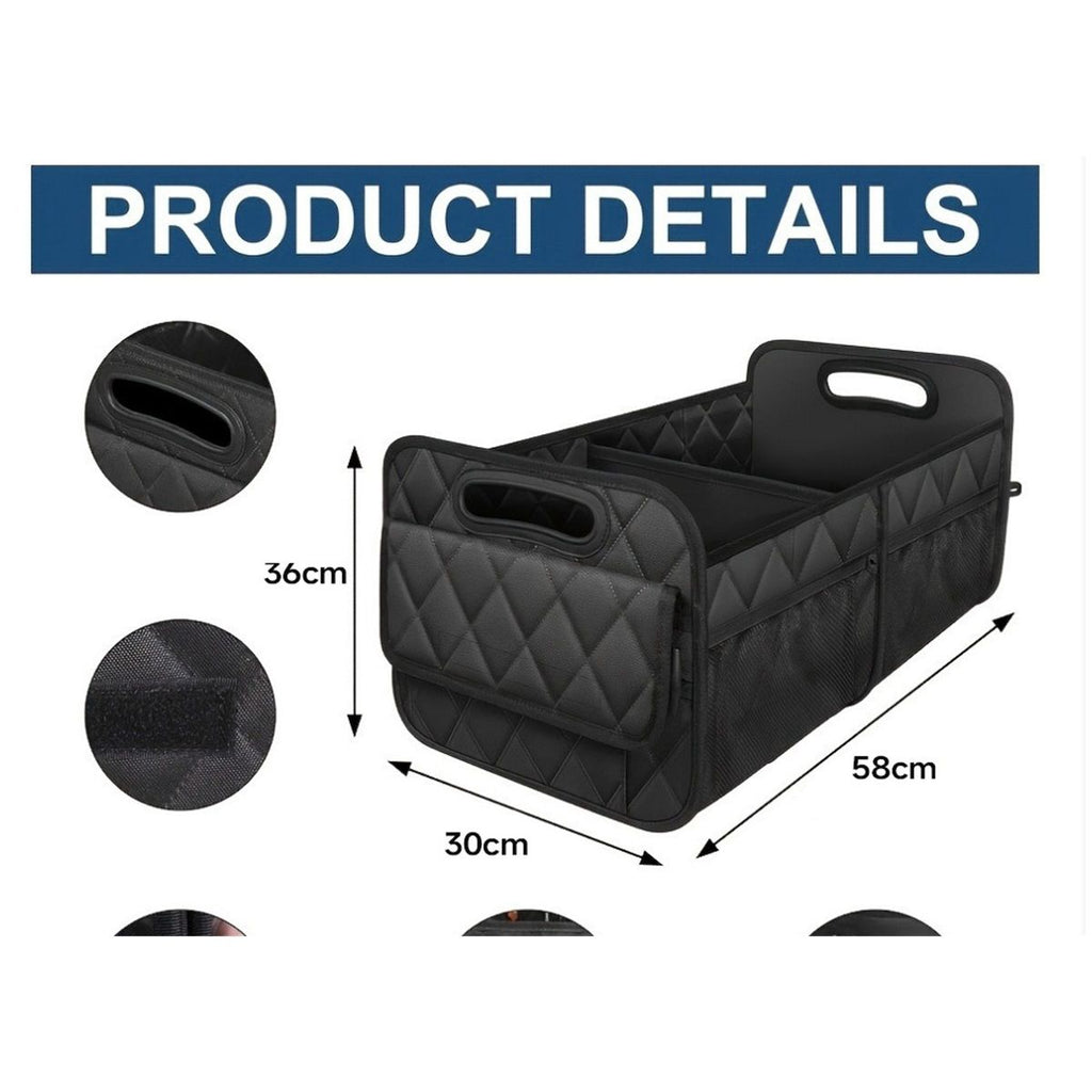 Car Trunk Organizer for SUV, Car Organizers and Storage with  Pocket, Car Accessories for Women/Men  Waterproof Polyester Trunk Organizer(Large)