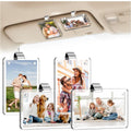 8Pcs Car Picture Holder, Magnetic Acrylic Visor Photo Clip & Photo Frame for car - Romantic Valentine's Day Gifts for Him Her, Boyfriend, Girlfriend, Personalized Car Decor Accessories