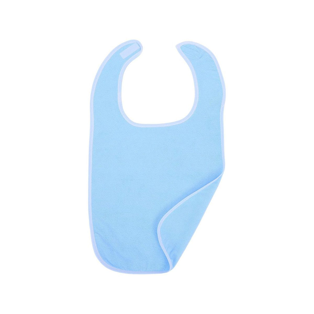 2pcs Adult Bibs - Waterproof Apron Set for Men, Women for Eating with Adjustable Strap - Washable Reusable Large Terry Cloth