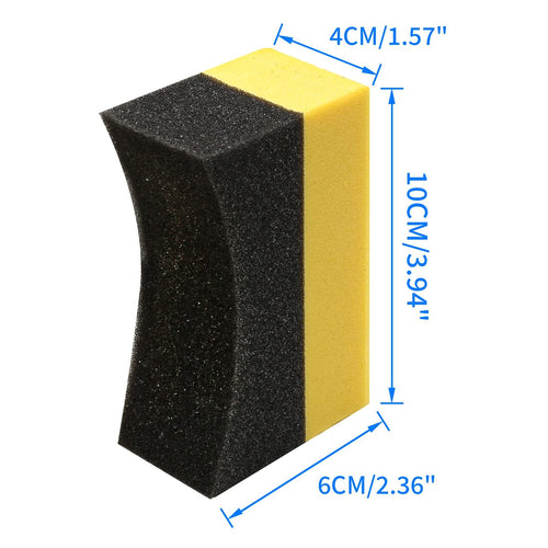 20x Tyre Dressing Applicator Pads Shine Sponge Car Polishing Sponges