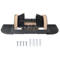 Jobsite Boot Scrubber - Outdoor Shoe Scraper Cleaner Brush - Extra Wide Boot and Shoe Brush Cleaner Scraper for Outdoor Mud with Folding Sides by Trademark Innovations