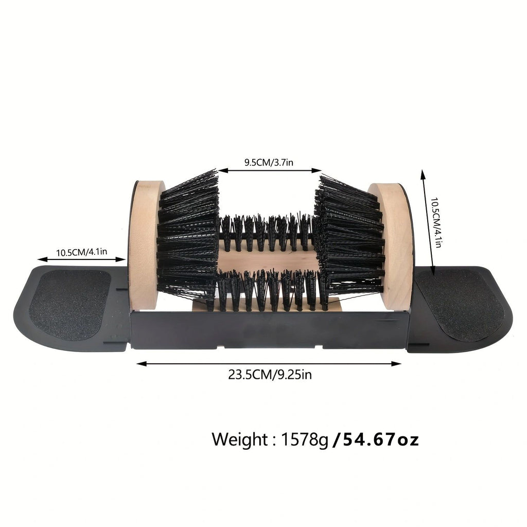 Jobsite Boot Scrubber - Outdoor Shoe Scraper Cleaner Brush - Extra Wide Boot and Shoe Brush Cleaner Scraper for Outdoor Mud with Folding Sides by Trademark Innovations