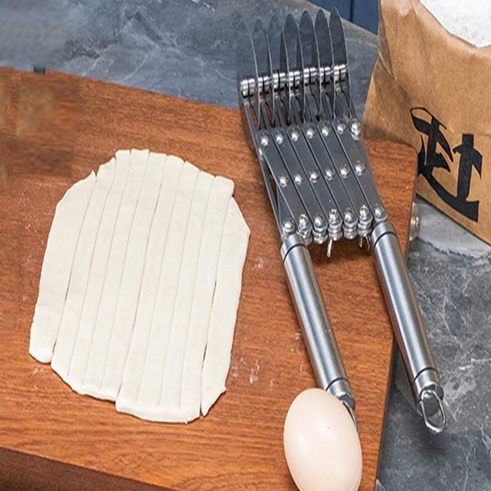 7-wheel pasta cutting tool, adjustable cutting wheel with handle, multiple stainless steel cutting tools, baking roller pizza cutting machine