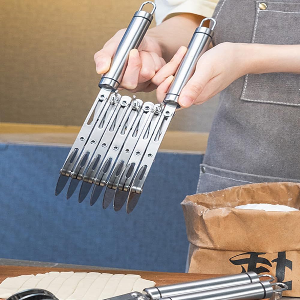 7-wheel pasta cutting tool, adjustable cutting wheel with handle, multiple stainless steel cutting tools, baking roller pizza cutting machine