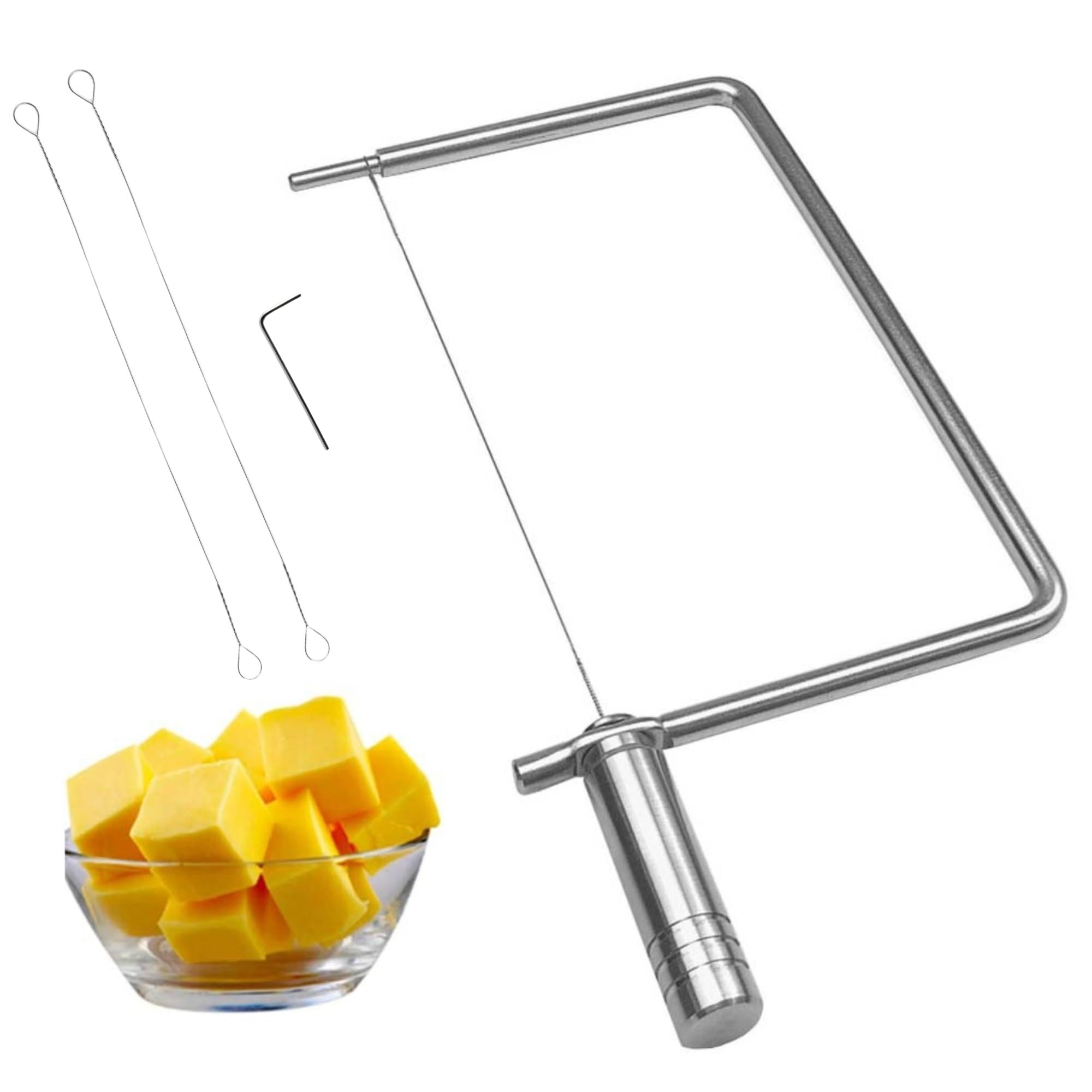 Cheese Slicer Accessories Cheese Cutter Stainless Steel Components - Great for Making Giftable Cheese Cutting Boards with This Cheese Slicer Kit