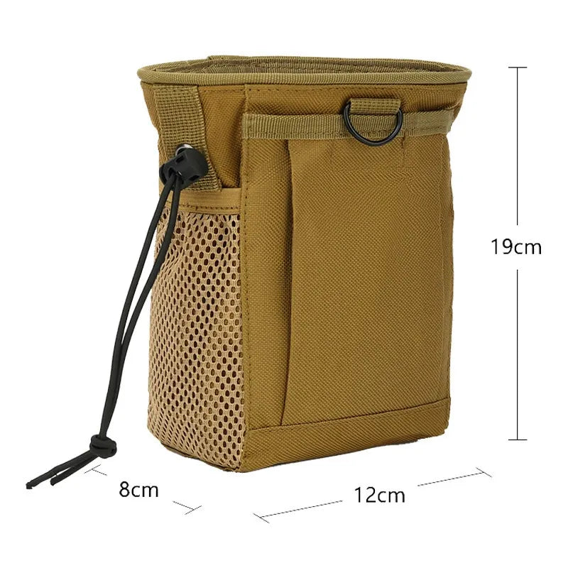2pcs Outdoor storage bag, multifunctional waist bag, portable tool kit, belt wearing, small storage accessories, hanging bag（khaki）