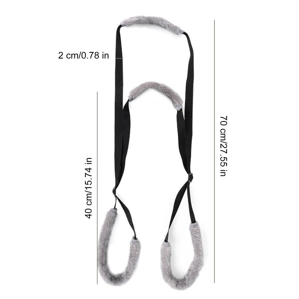 2pcs Sling for Dogs Back Legs Rear Support Harness for Paralyzed or Handicapped Pets Assistance Lift Slings for Hind Leg Mobility Small Dog Handicap Supplies for Joint Injuries and Stability Black