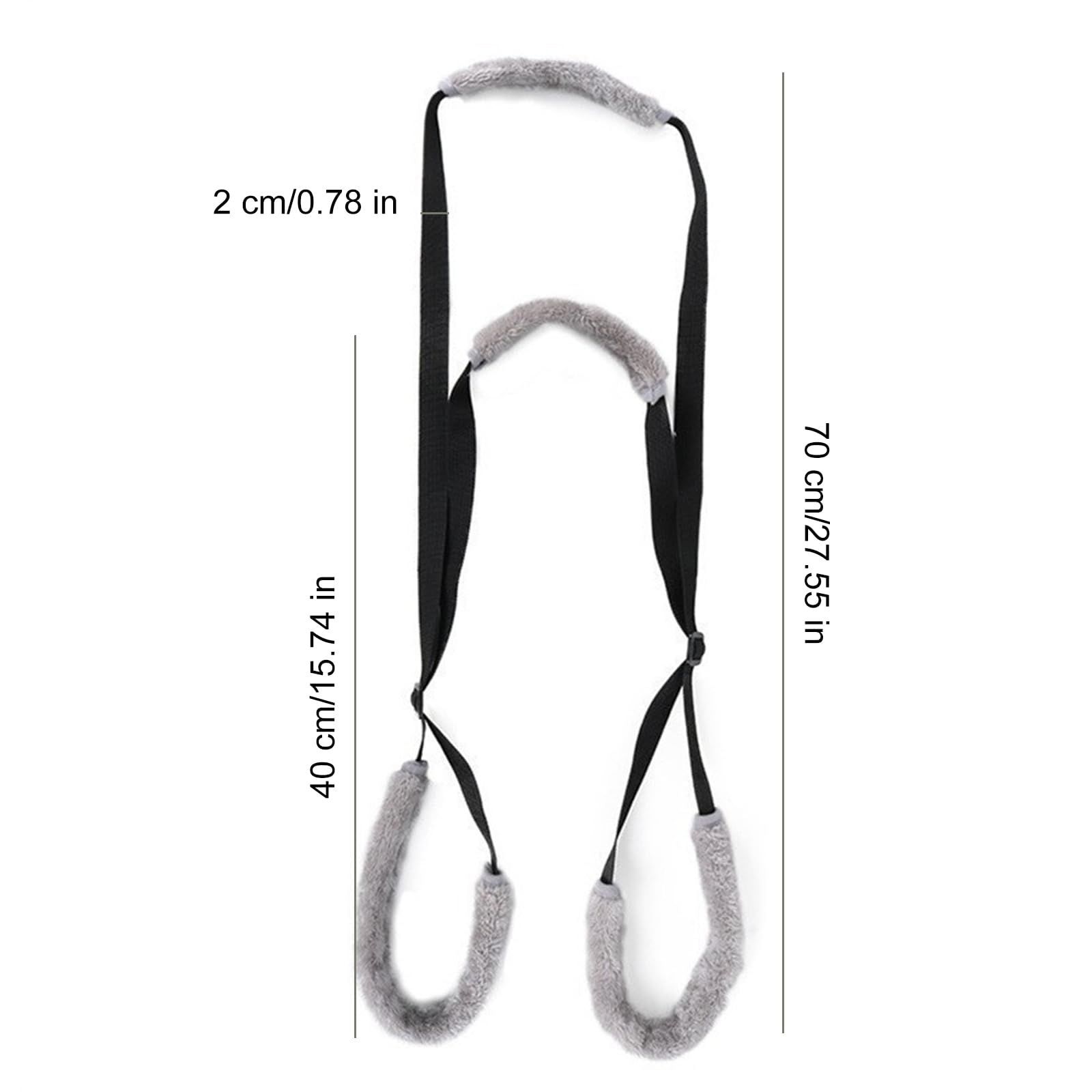 2pcs Sling for Dogs Back Legs Rear Support Harness for Paralyzed or Handicapped Pets Assistance Lift Slings for Hind Leg Mobility Small Dog Handicap Supplies for Joint Injuries and Stability Black