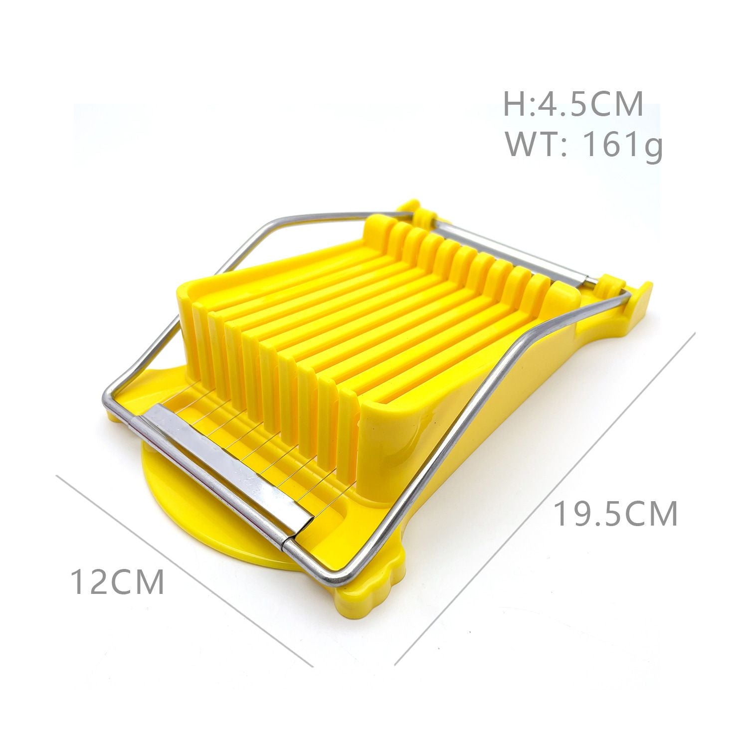 2 PACK Multi-purpose Stainless Steel Wire Boiled Egg Slicer,Cuts 10 Slicers for Luncheon Meat,Cheese,Butter,Banana,Avocados（yellow+white）