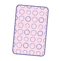Portable Ironing Mat for Table Top Iron Pad for Countertop Thick Ironing Blanket Over The Door Steamer Pad Washer Dryer Heat Resistant Mat Travel Ironing Board (Red circle70_40cm)