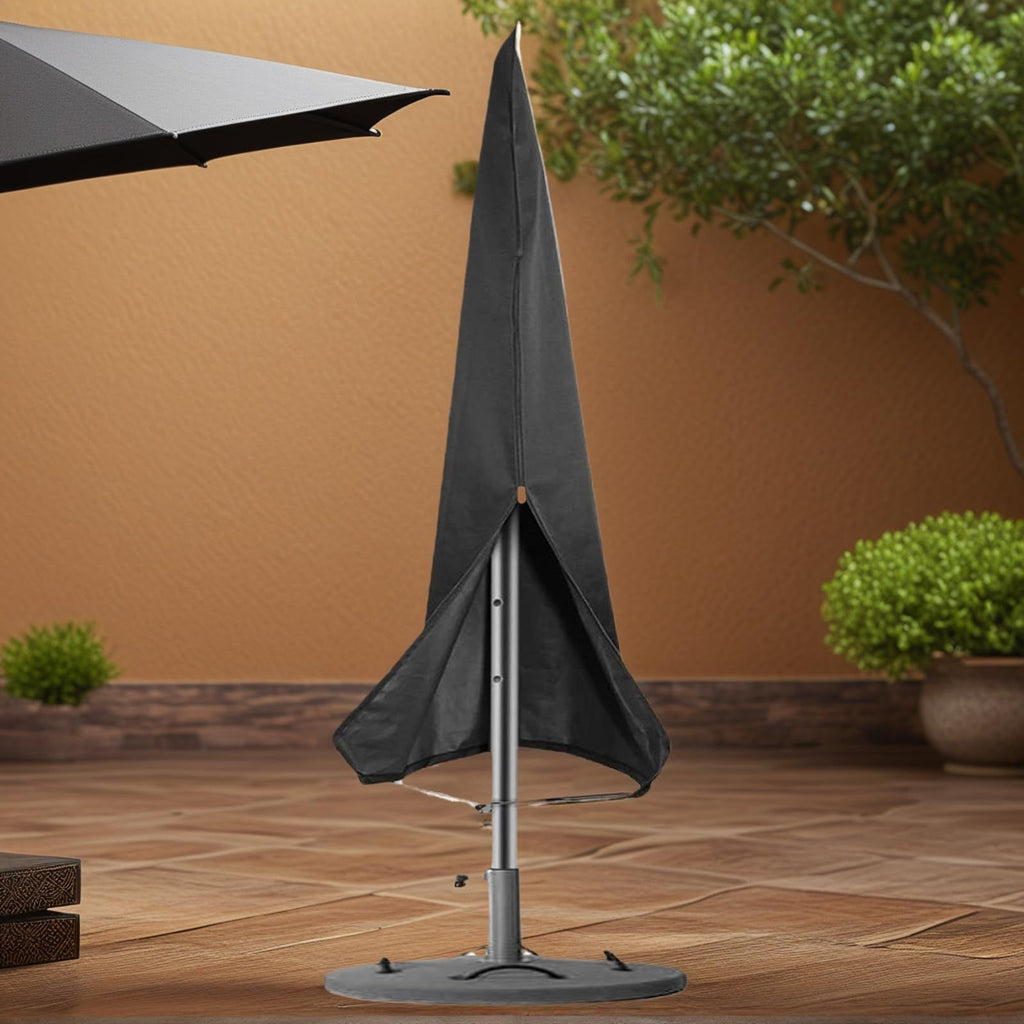 Umbrella Cover Patio Umbrella Covers Waterproof with Zip, for 50*65*170cmGarden Outdoor Umbrella (black)