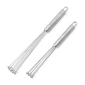 2 Pieces Stainless Steel Ball Whisk Wire Egg Whisk Set Kitchen for Cooking, Blending, Whisking, Beating, Stirring(10 Inch and 12 Inch)