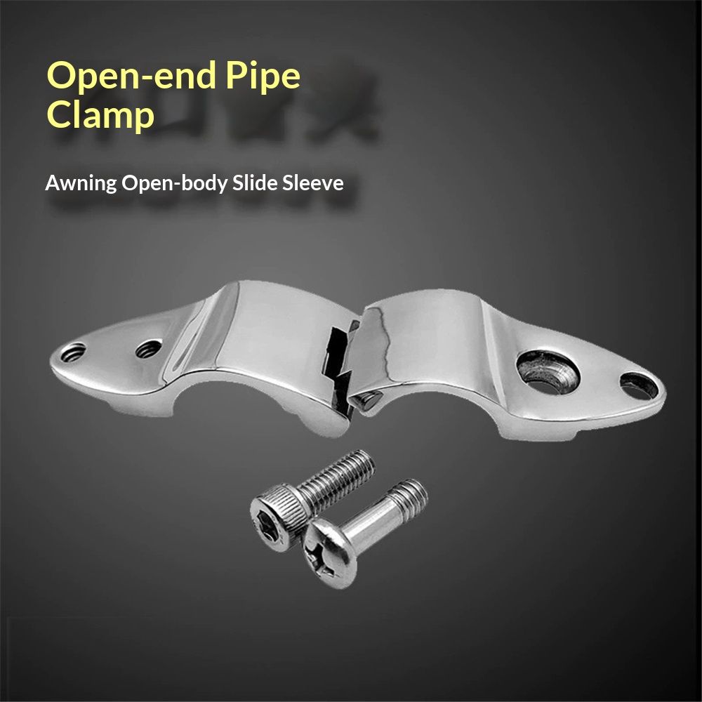 2pcs Top Jaw Slides with Quick Release Pin  Round Tubing, Top Hardware, 316 Stainless Steel Marine Hardware Pair （22mm）