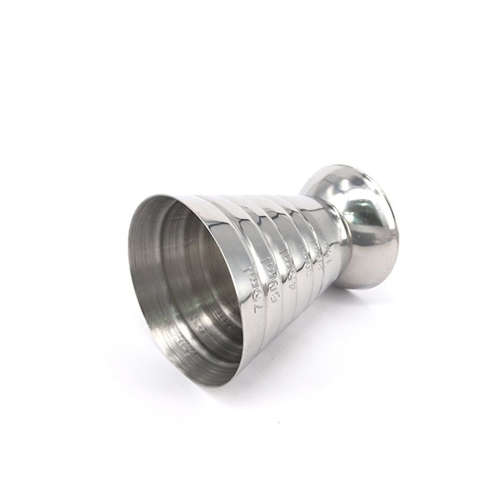 Stainless steel magic measuring cup 304 mixing measuring cup ounce cup measuring spoon 75ml multifunctional cocktail glass