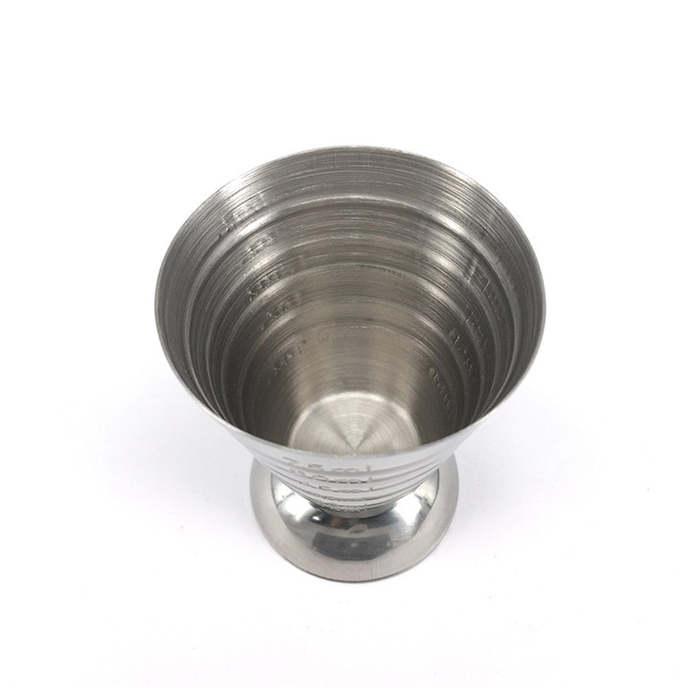 Stainless steel magic measuring cup 304 mixing measuring cup ounce cup measuring spoon 75ml multifunctional cocktail glass