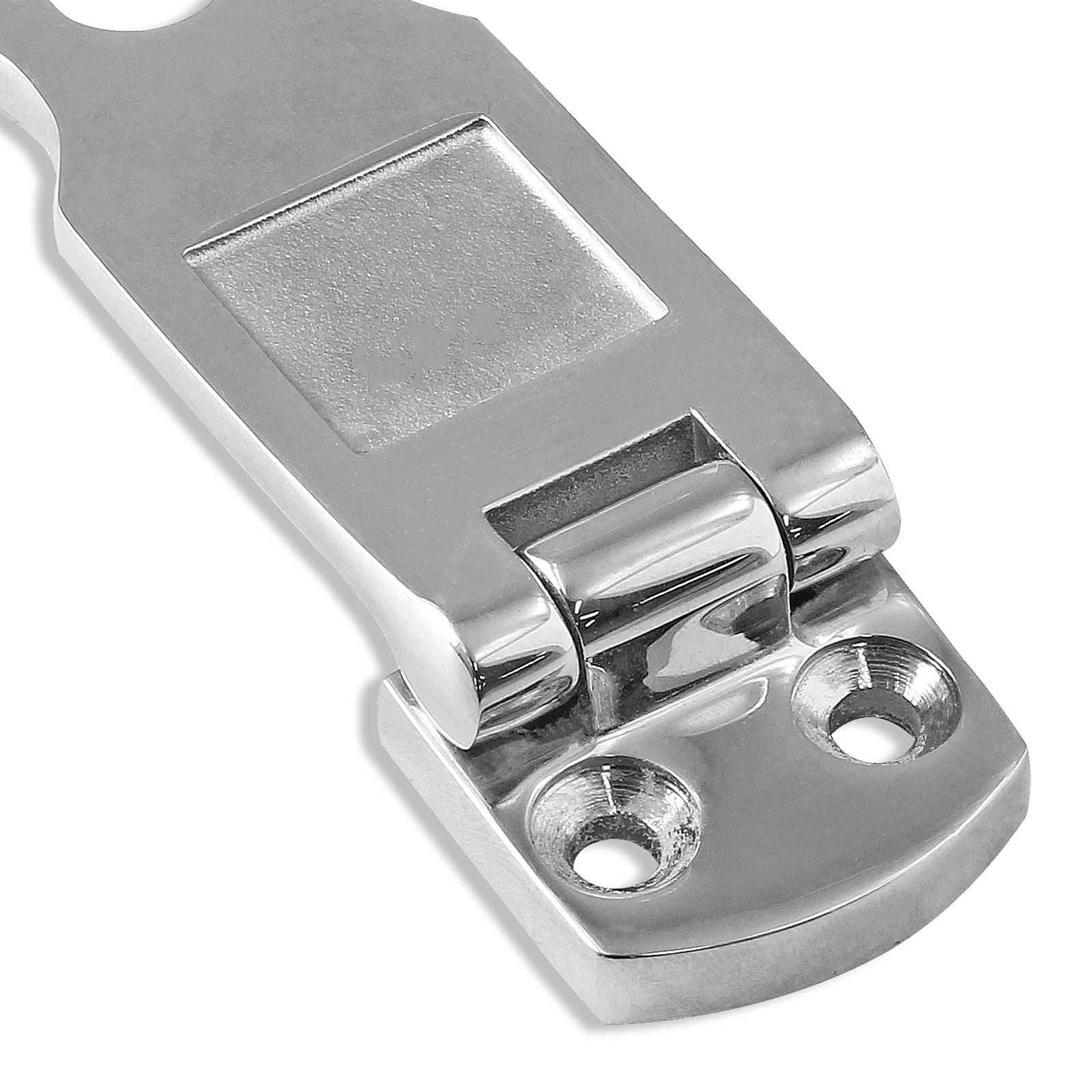 2pcs Marine Grade Stainless Steel Heavy Duty Door Hasp with Turning Padlock Eye Mount Stainless Steel 316 Heavy Duty Door Hasp with Turning Padlock Eye Mount