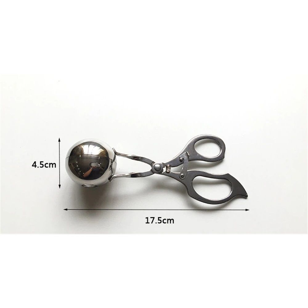 Meatball Maker Stainless Steel Meat Baller Meatball Making Tool Ice Cream Scoop Disher Fruits Kitchen Tools,（large size）High intensity ambient light