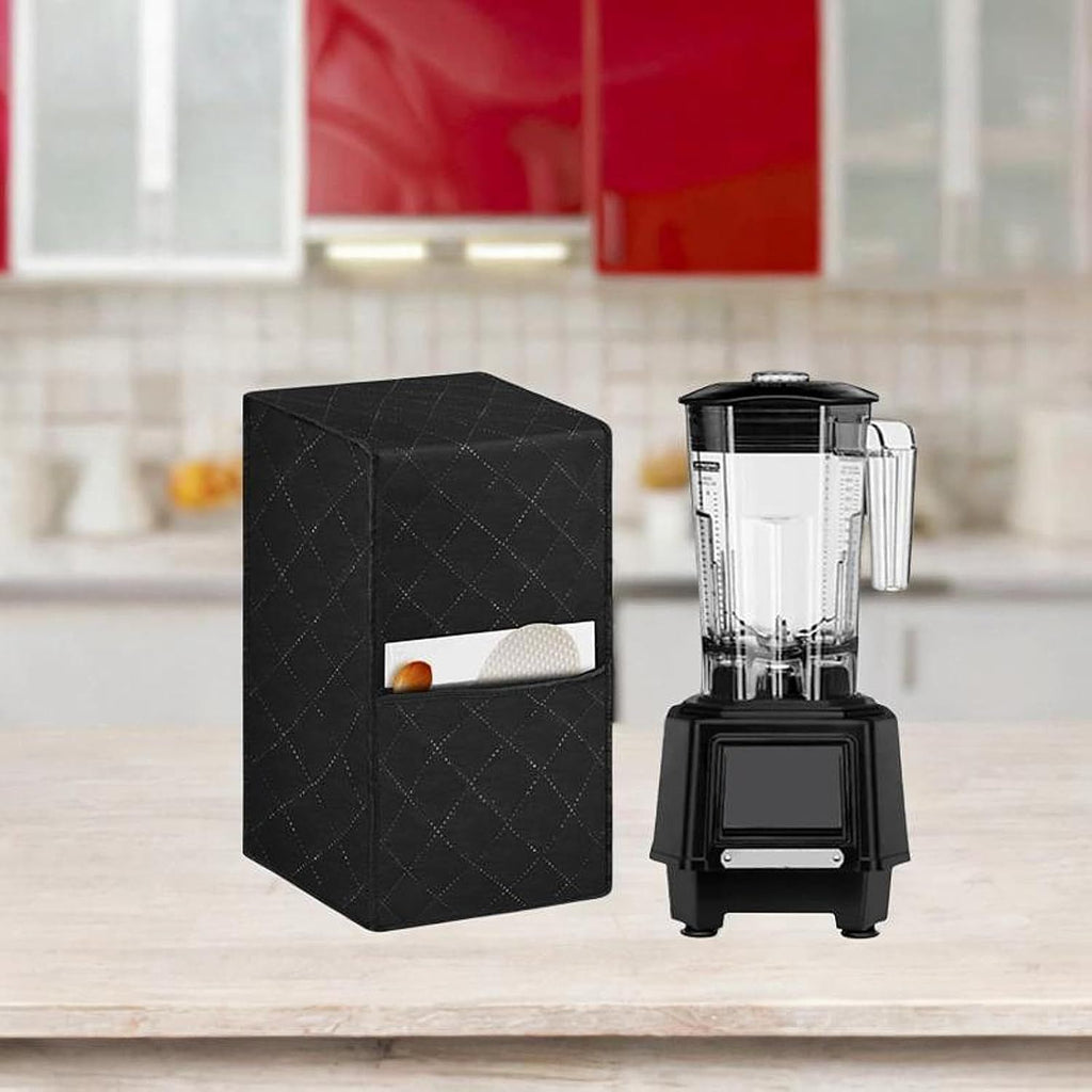 Dust Proof Stain Resistant Blender Cover for Home Kitchen Black Home intelligent fruit and vegetable juicer, blender, dust cover, kitchen appliance protective cover(Black quilted style)