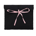 Cute Bowtie Laptop Sleeve Puffy Notebook Bag Tablet Bag Protective Laptop Case for Women (black horizontal style)